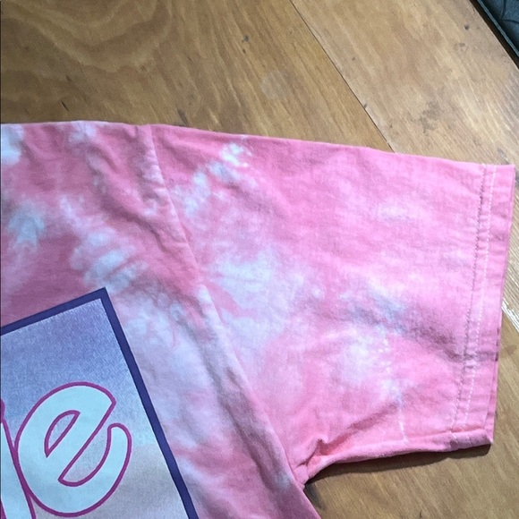 Barbie Dream Car Pink Tie-Dye Kids Tee - Picture 6 of 7